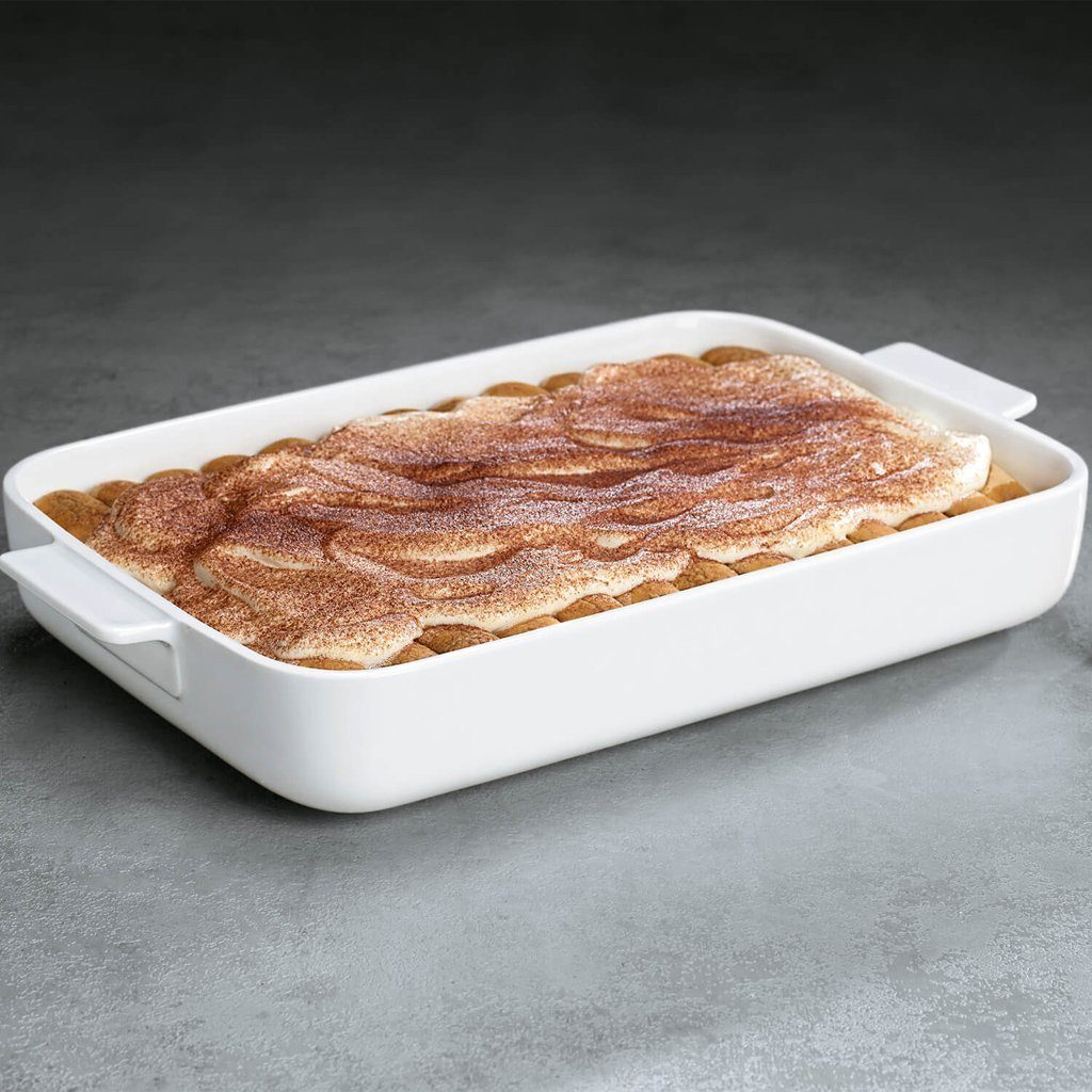 Villeroy & Boch Auflaufform Clever Cooking rechteckige Backform 34 x 24 cm, Porzellan, (1-St)