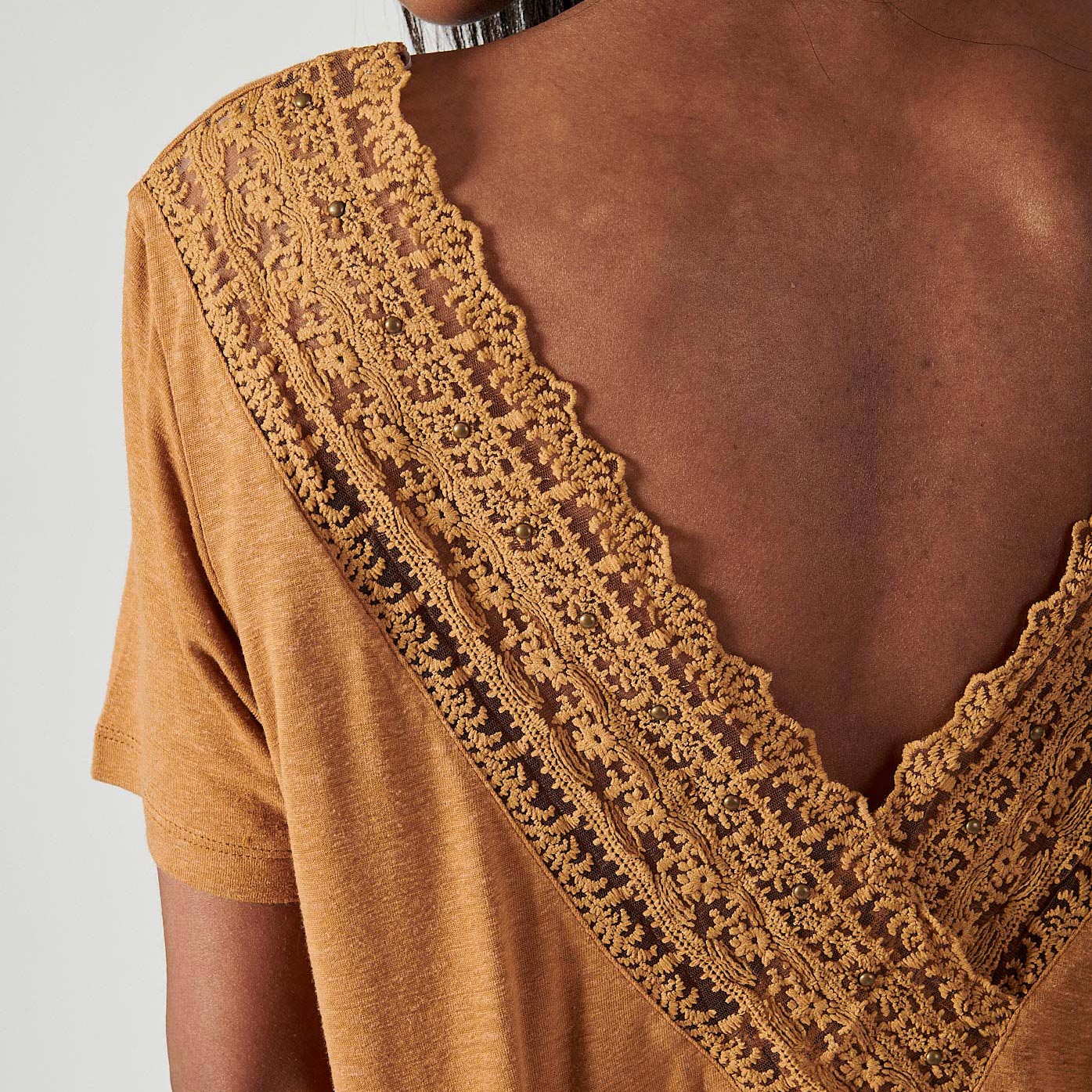FILIP  T-shirt marron femme