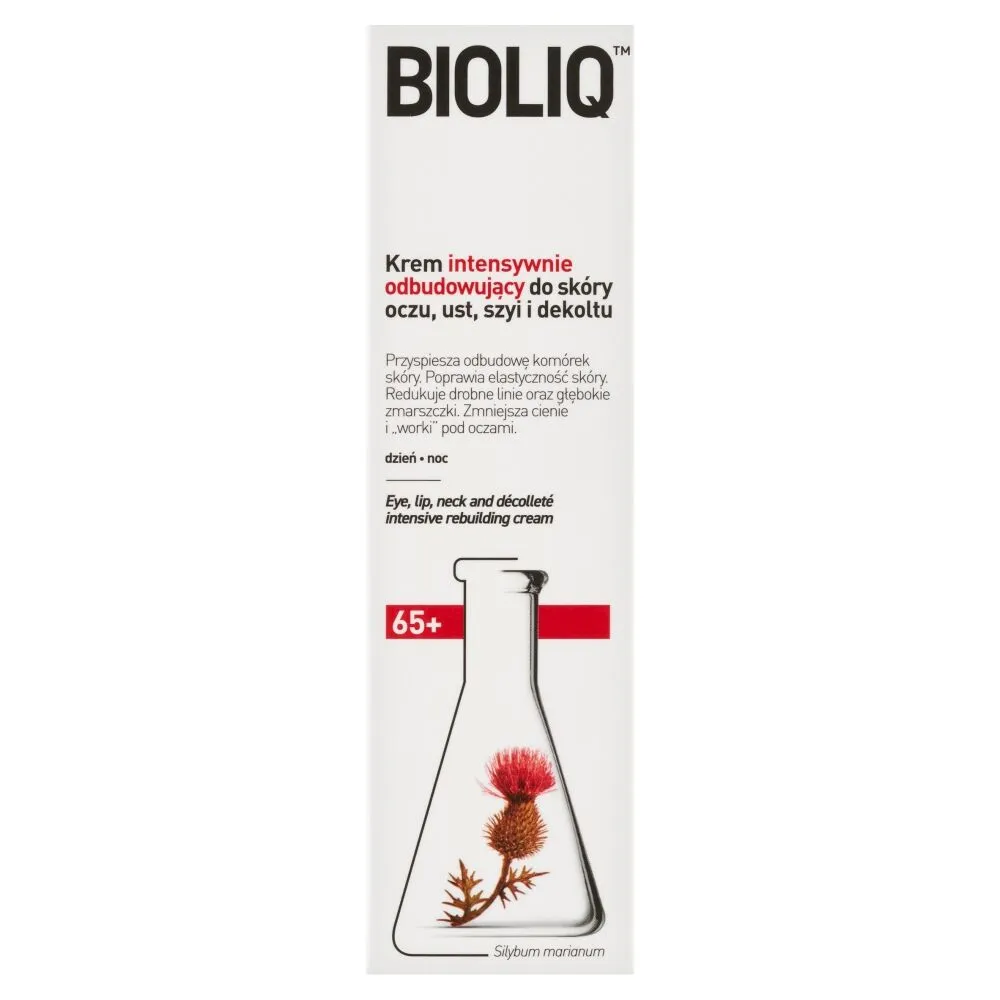 Bioliq 65+ Κρέμα εντατικής ανάπλασης για το δέρμα των ματιών, των χειλιών, του λαιμού και του ντεκολτέ