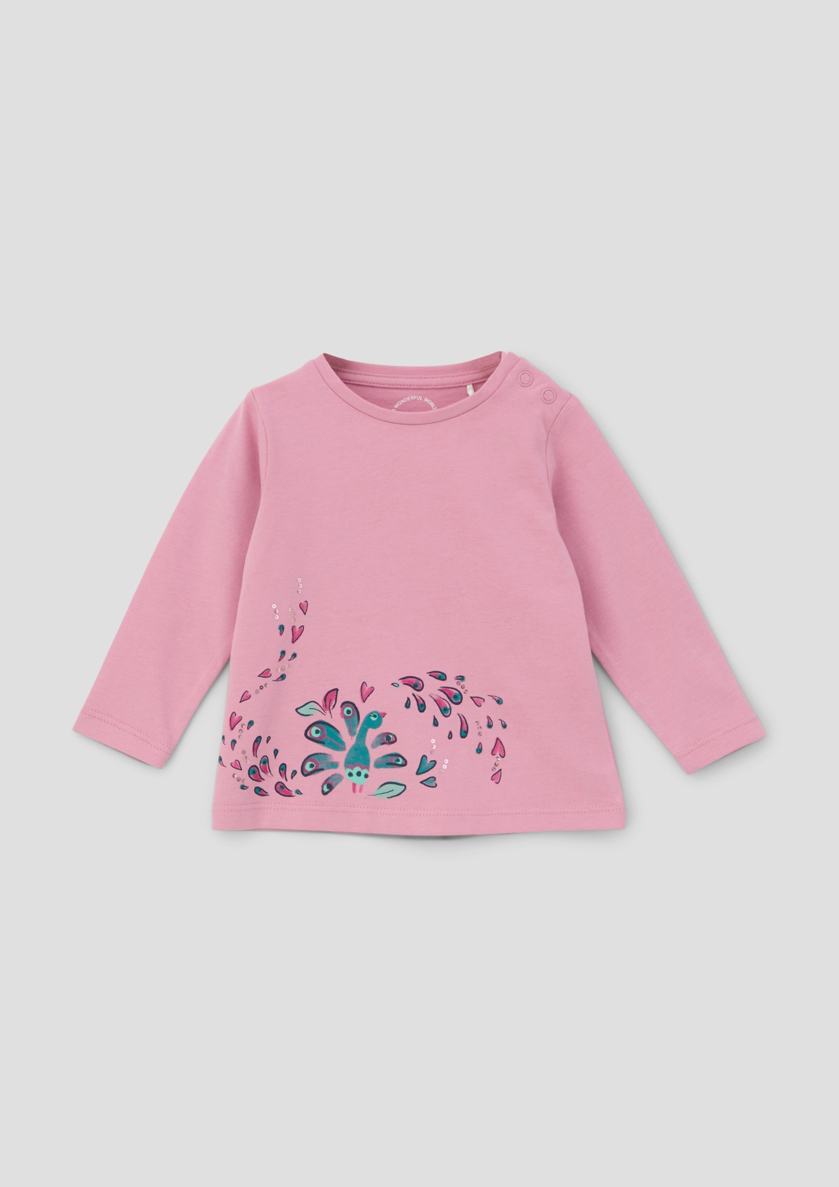 Longsleeve mit Pailletten  2134311-4350
