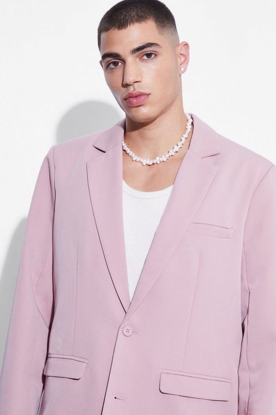 Einreihige Oversize Anzugjacke
