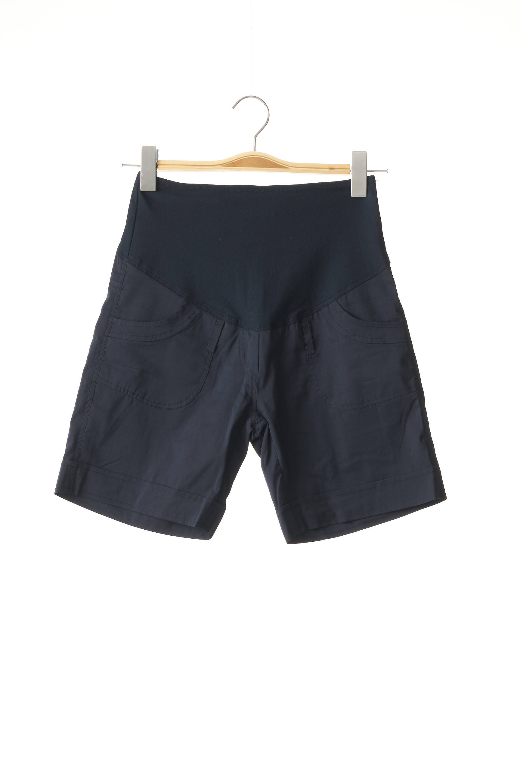 Nina Belly Shortsbermudas Maternite Femme couleur bleu