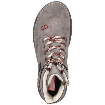Rieker Schnürstiefelette in grau