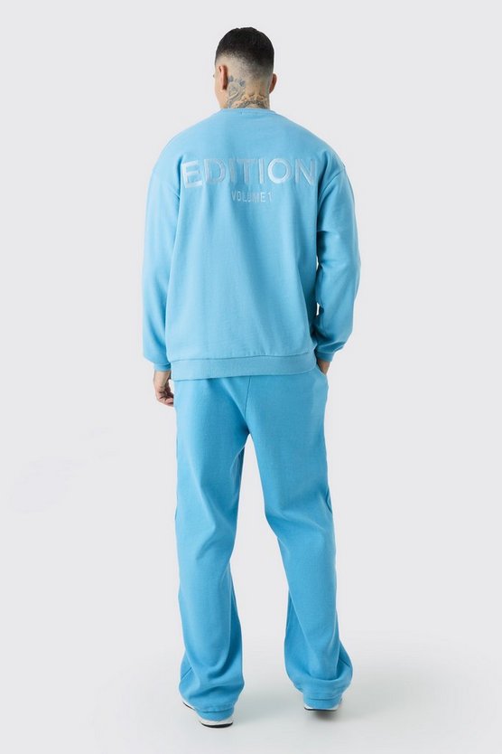 Tall gerippte Edition Jogginghose mit geteiltem Saum