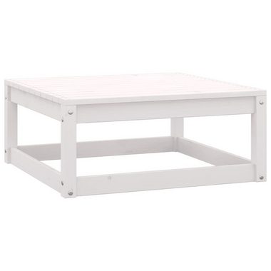 vidaXL Loungesofa 2-tlg. Garten-Lounge-Set mit Kissen Weiß Kiefer Massivholz, 1 Teile