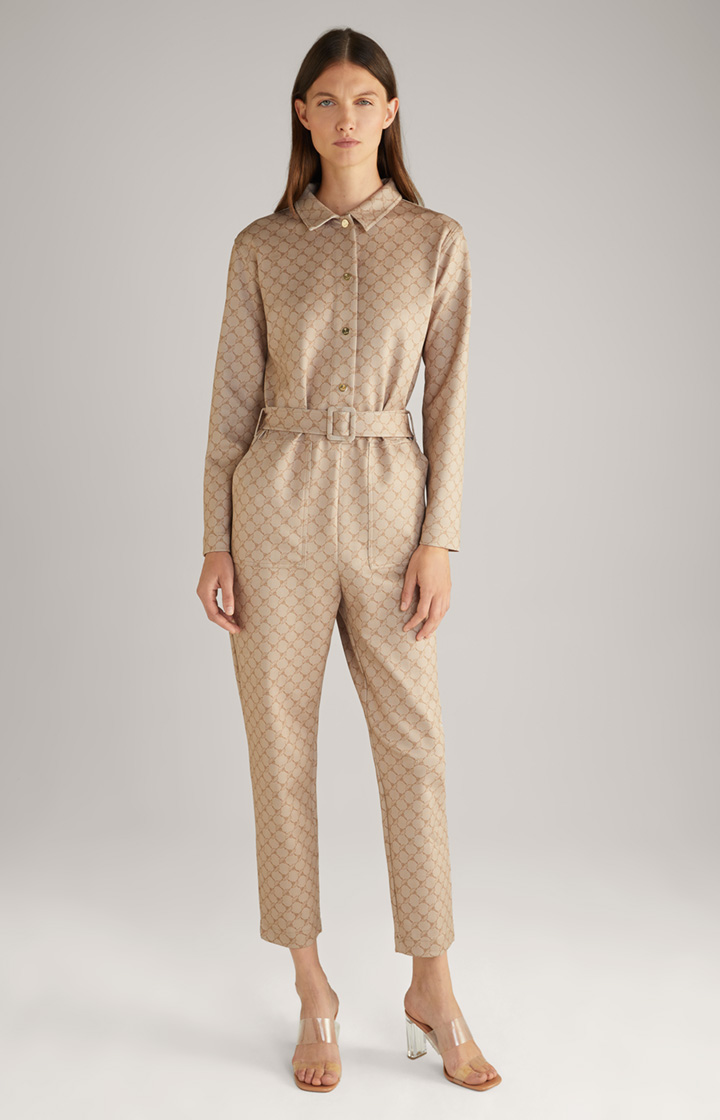 Scuba-Overall in Beige