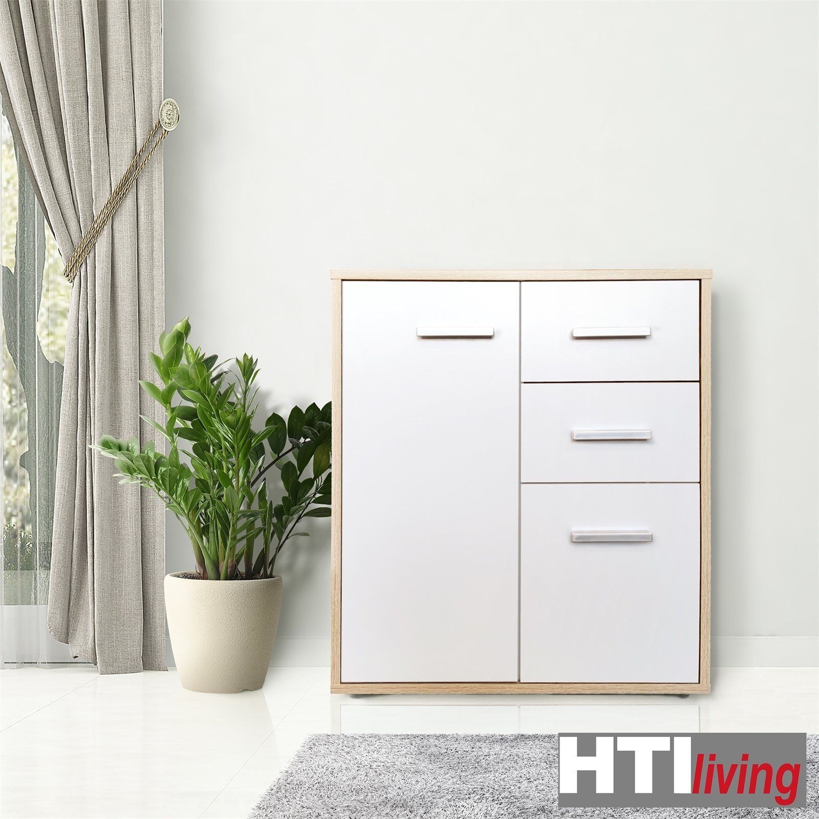HTI-Line Kommode Kommode Nina mit zwei Schubladen (Stück, 1 St), Anrichte Sideboard Schrank