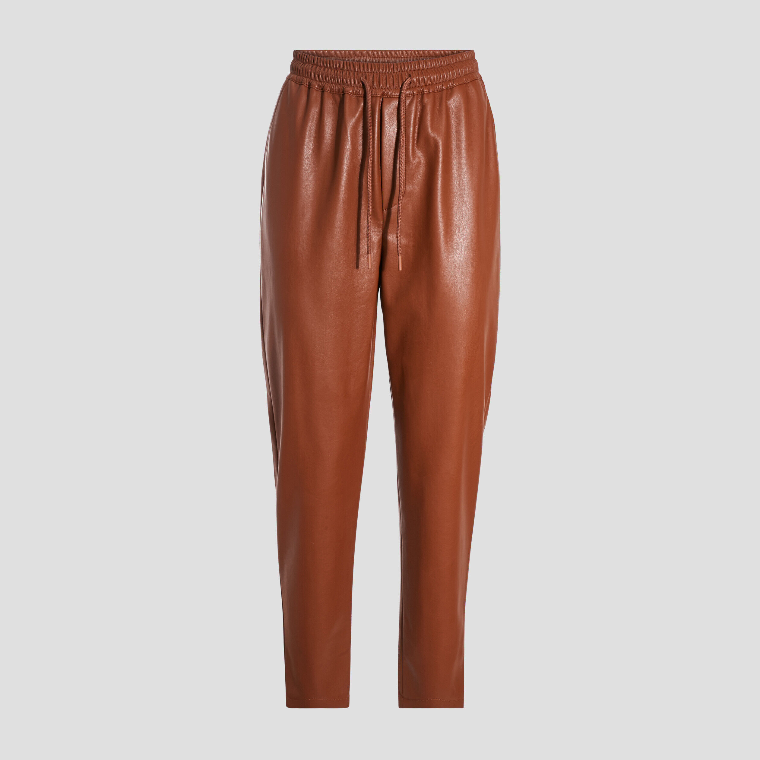 Pantalon jogging droit marron cognac femme | Cache Cache