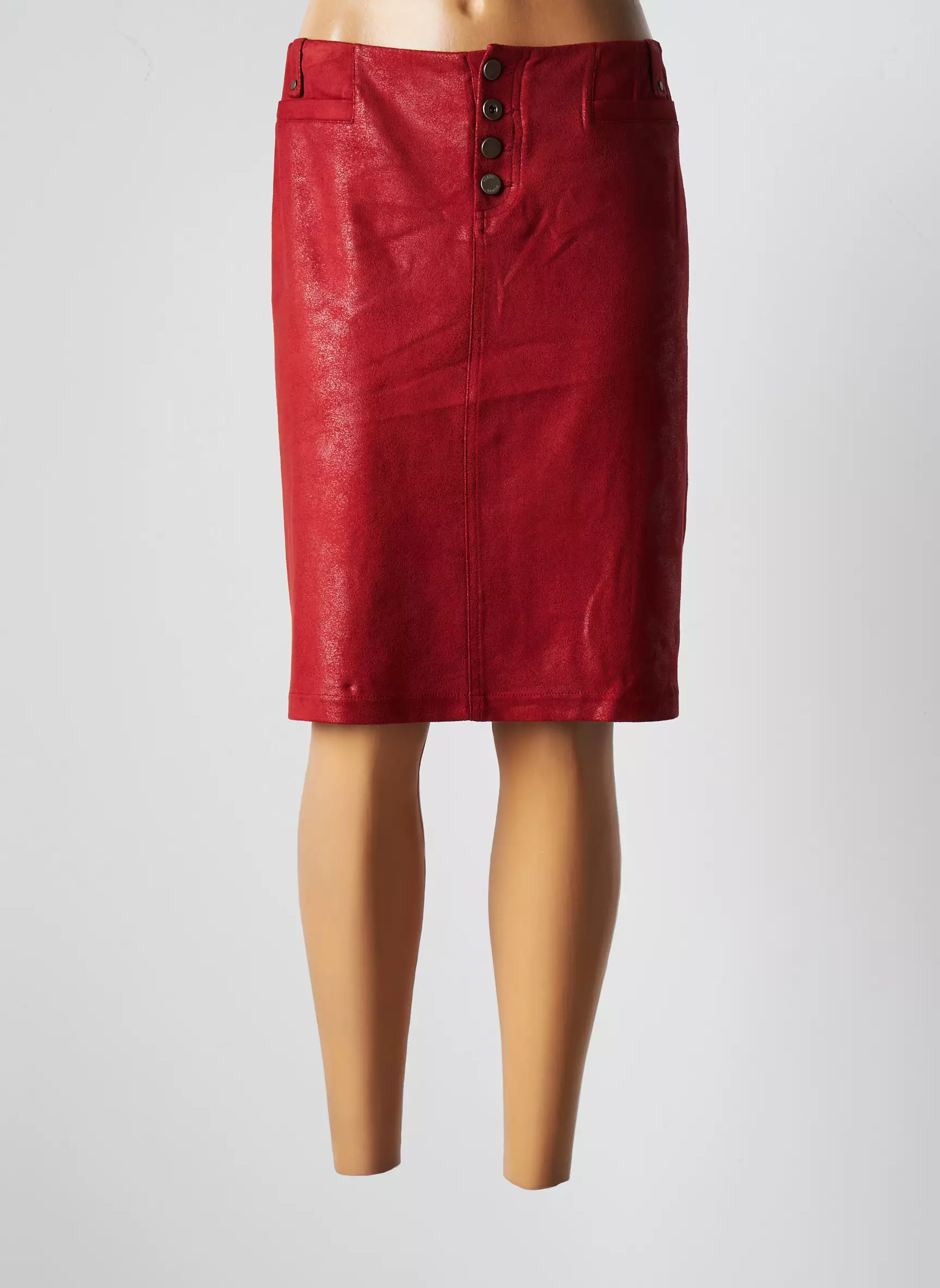 Fuego Woman Jupes Mi Longues Femme couleur orange