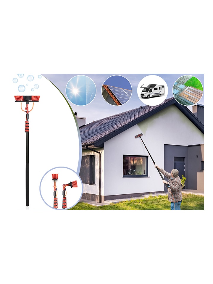 Lifa Living Teleskop-Wasserbürste in Schwarz/ Rot - (H)460 cm günstig kaufen onesize