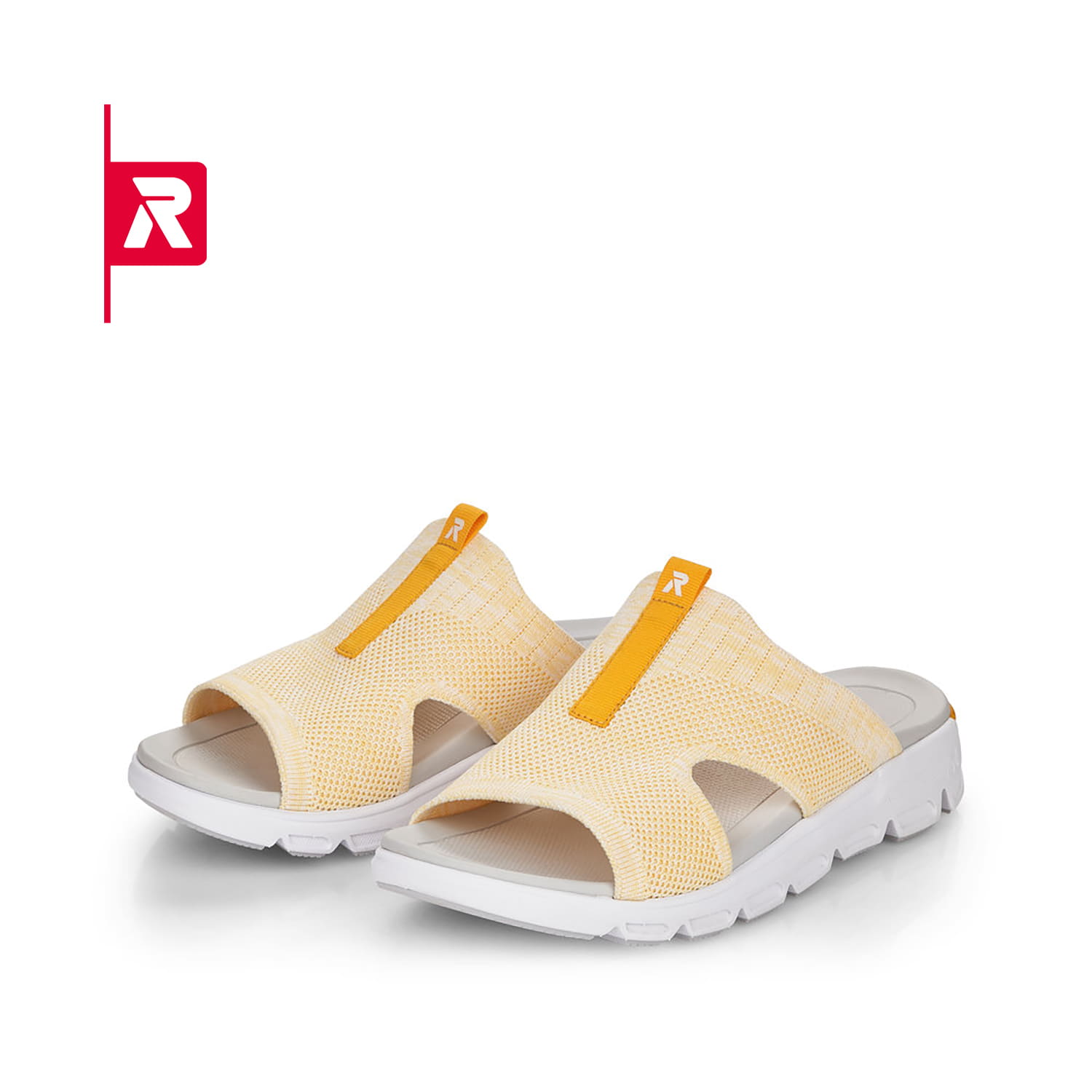 Rieker Damen Pantoletten pastel yellow