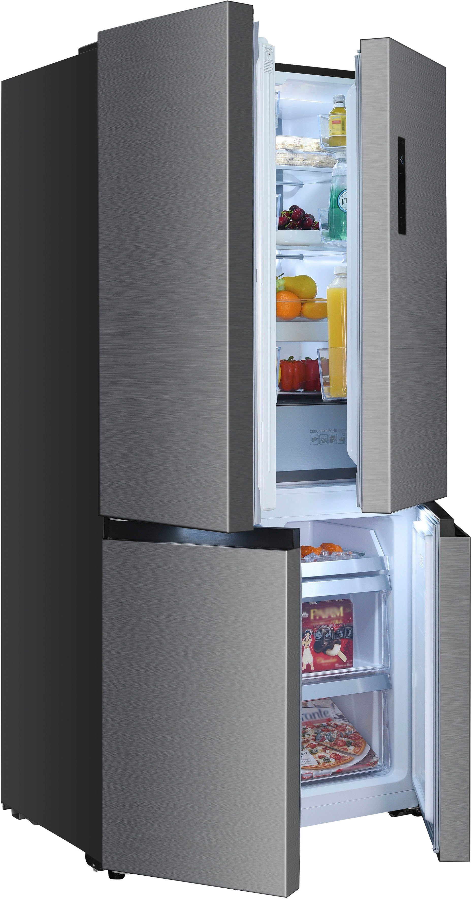 Hanseatic Multi Door HCDA19090DI, 190,0 cm hoch, 90,9 cm breit, NoFrost, Multizone, Display, Türalarm