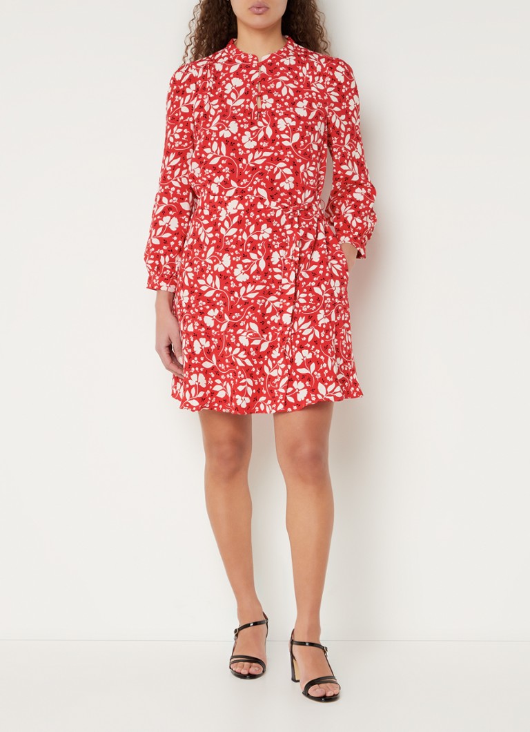 Abito corto a blusa Erin di Hobbs con stampa floreale e cintura da annodare