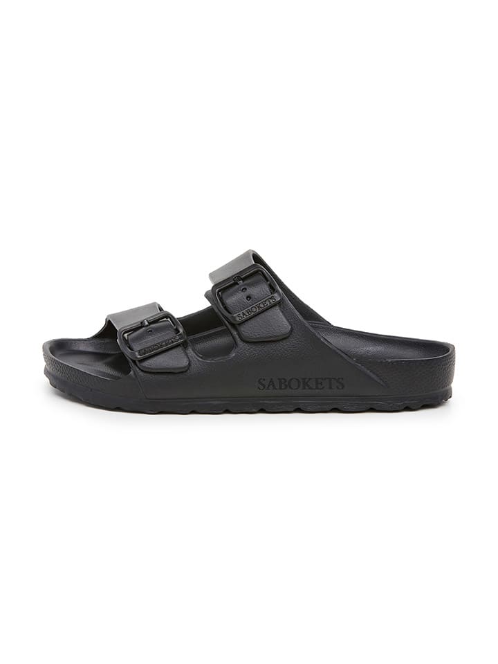 SABOKETS Pantoletten in Schwarz günstig kaufen