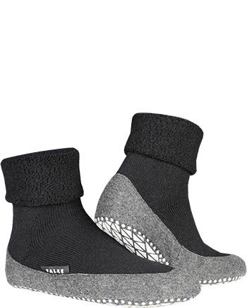 Falke, Serie Cosyshoes, Hausschuhe, Merinowolle, schwarz