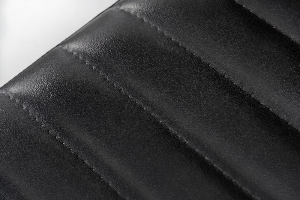 riess-ambiente Freischwinger BUFFALO anthrazit, Esszimmer · Leder · Metall · mit Armlehne · Industrial Design