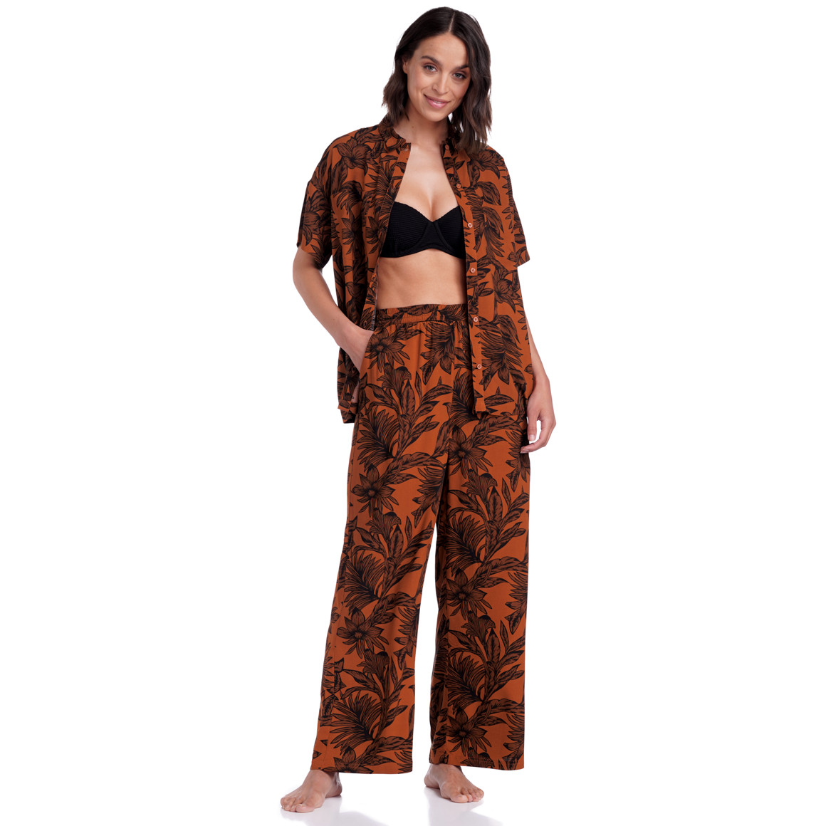 Damen Hemd im Tropical-Look