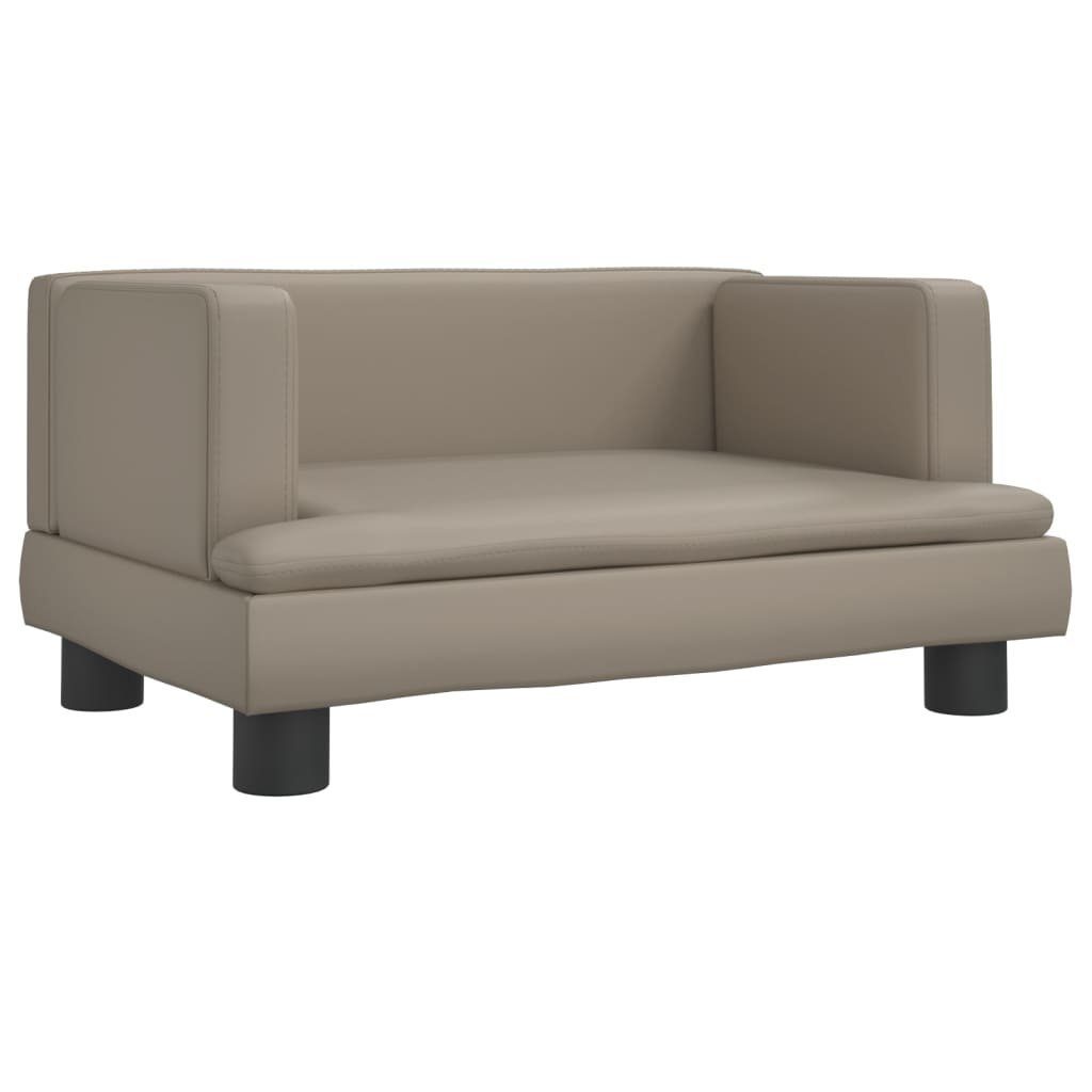 vidaXL Kindersofa Kindersofa Cappuccino-Braun 60x40x30 cm Kunstleder Kindercouch Kinderm