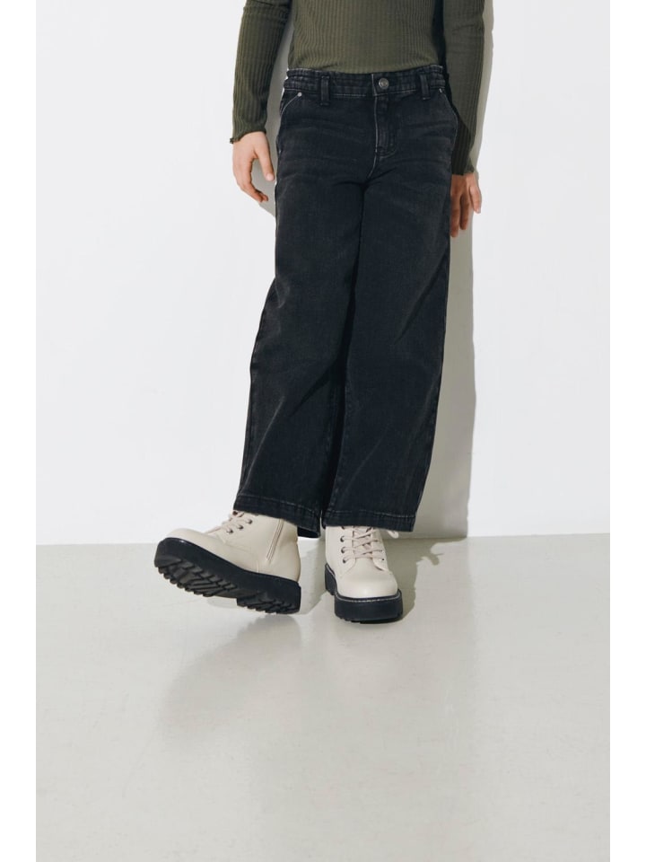 KIDS ONLY Wide Leg Jeans in washed black günstig kaufen