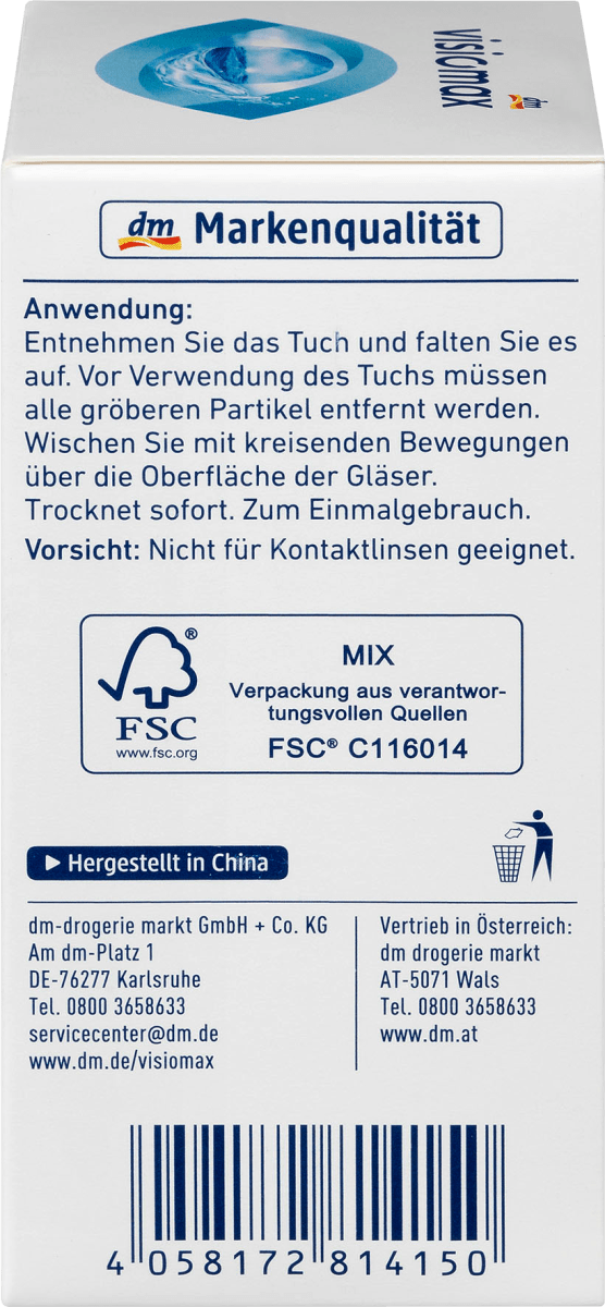 Anti-Beschlag Brillen-Putztücher, 30 St