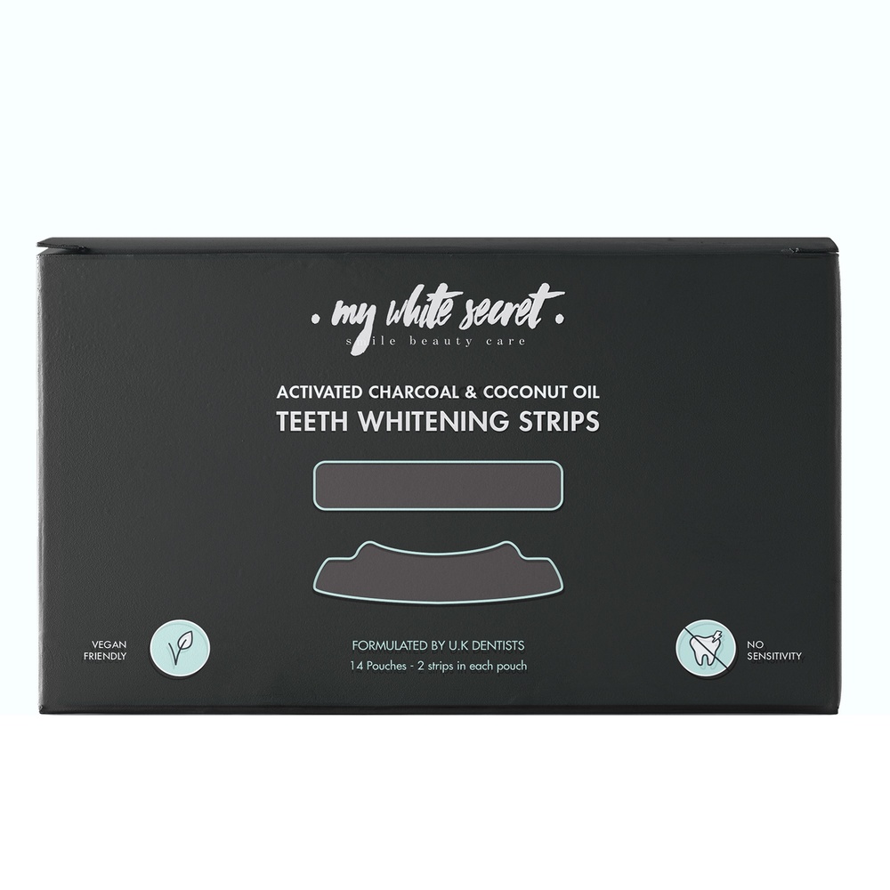 My White Secret Charcoal teeth whitening strips Blanchisseur de dents