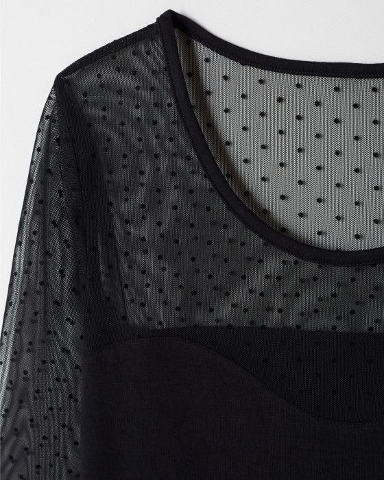 T-shirt tulle plumetis Thermolactyl
