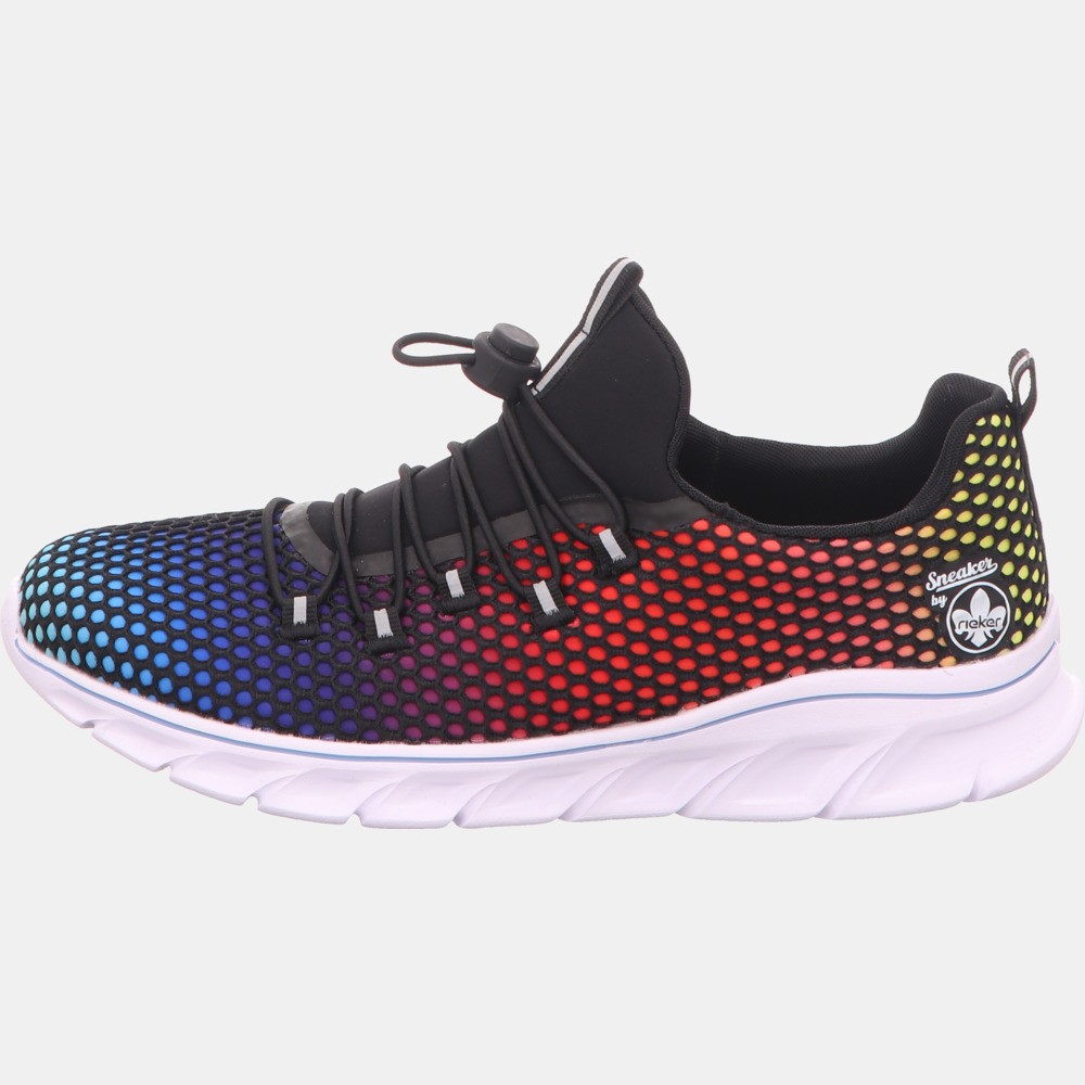 RIEKER Sportliche Slipper schwarz