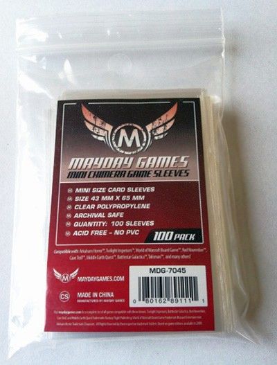 Mini Chimera Game Sleeves (100) 43 x 65mm (rot) - 7045