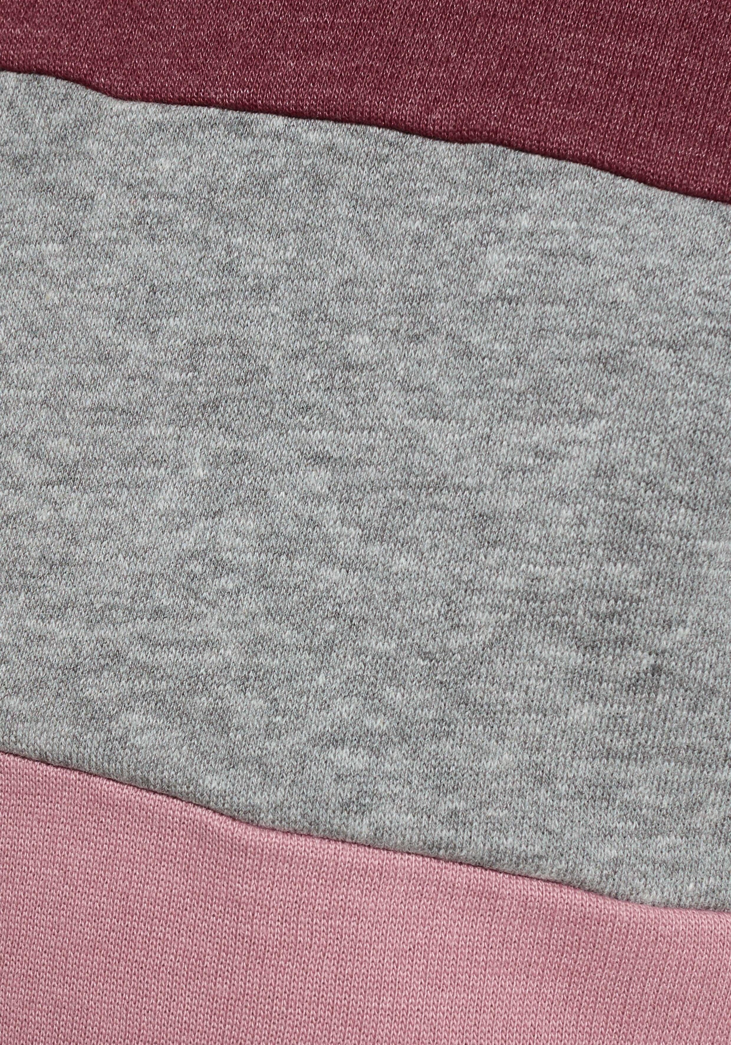 KIDSWORLD Sweatkleid mit Kapuze und Colorblocking