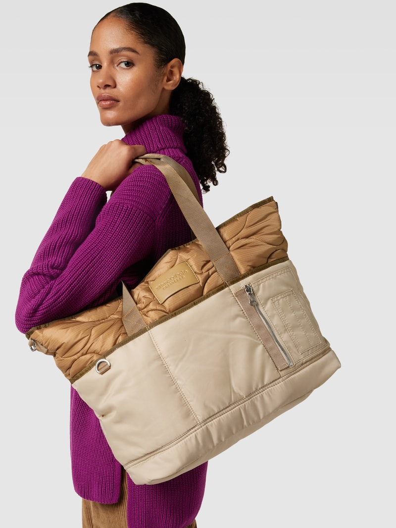 Shopper mit abnehmbarem Schulterriemen Modell 'CORA' in sand