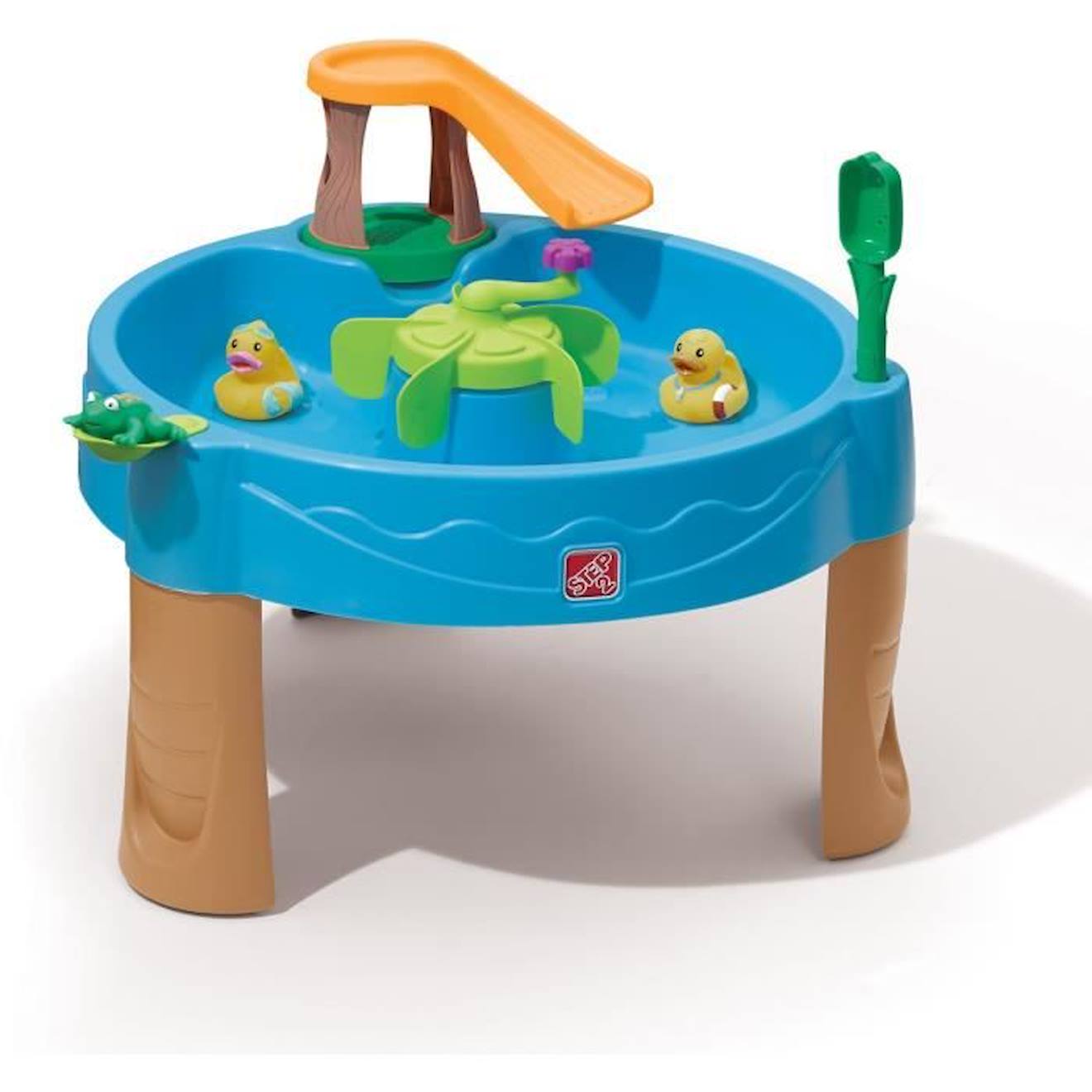 Step2 Duckpond Table d'eau pour Enfants | Table de Jeu Enfant à Eau avec Kit d'Accessoires de 6 Pièces | Table d'activité blanc