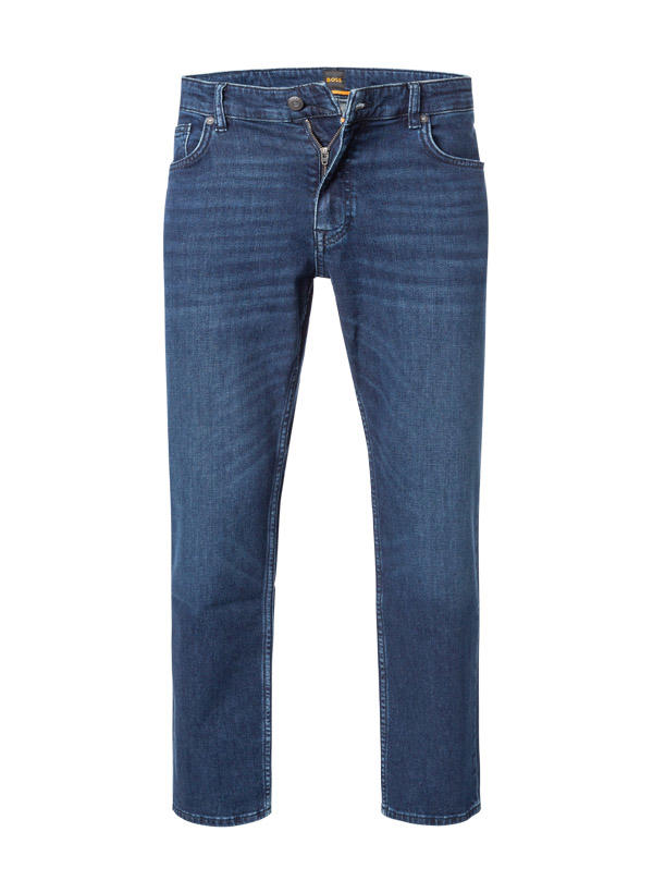 BOSS Orange, Jeans Troy, Tapered Fit, Baumwoll-Stretch, navy
