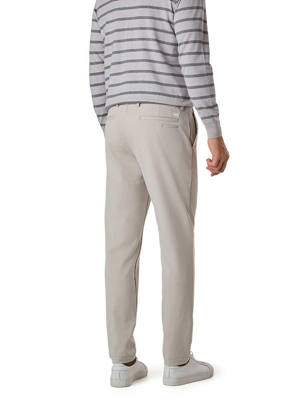 BOSS Black, Chino, Slim Fit, Mikrofaser, hellbeige meliert