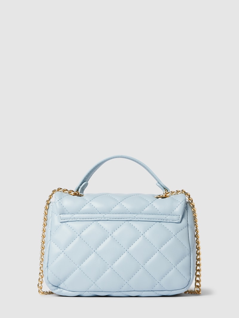 Handtasche mit Steppnähten Modell 'OCARINA' in bleu