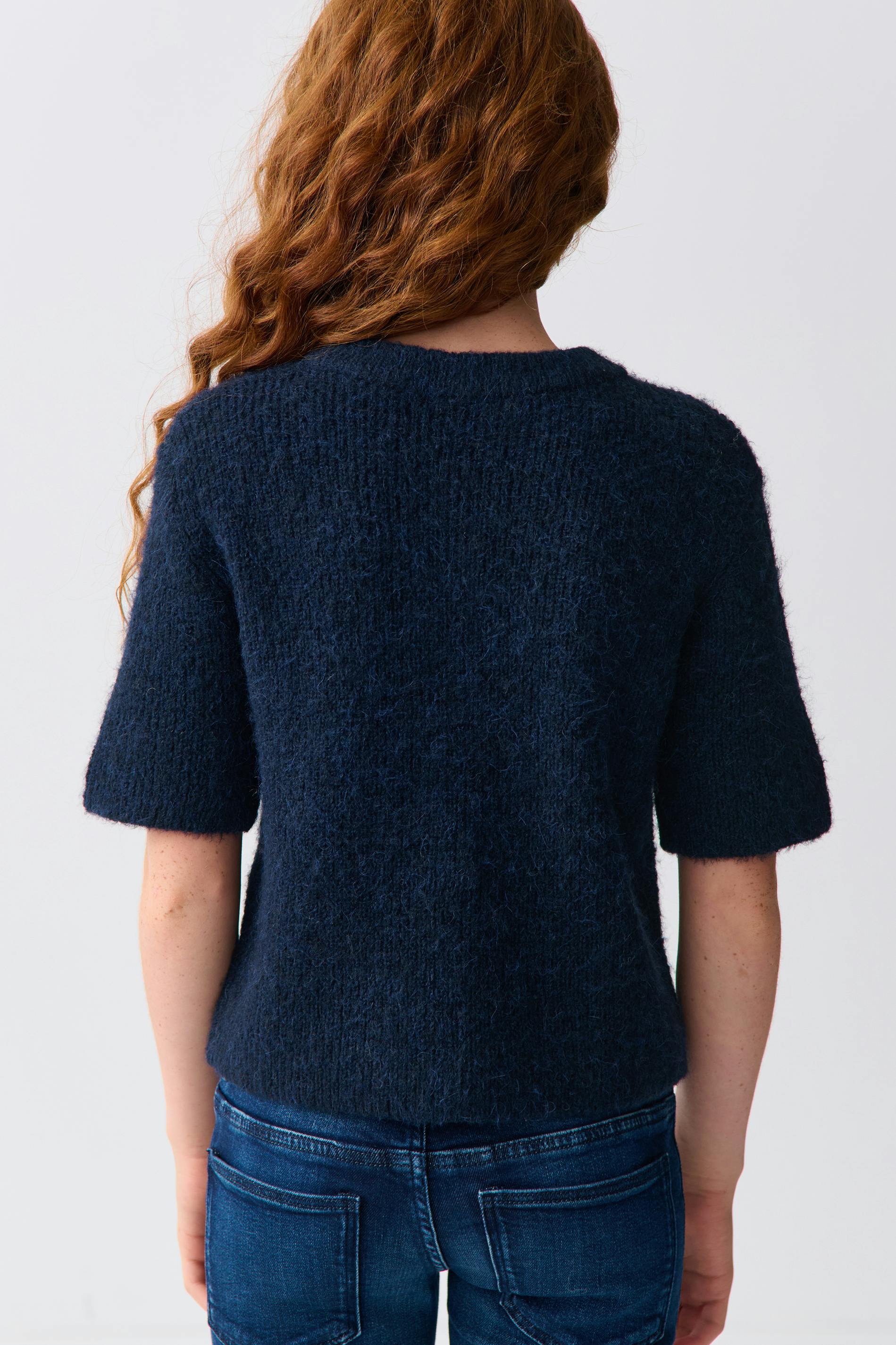 Y short sleeve cardigan