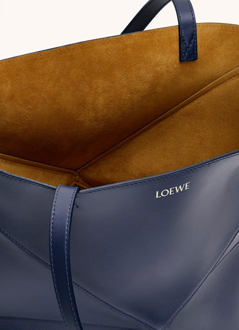 LOEWE Puzzle Fold vidēja izmēra iepirkumu soma no teļādas