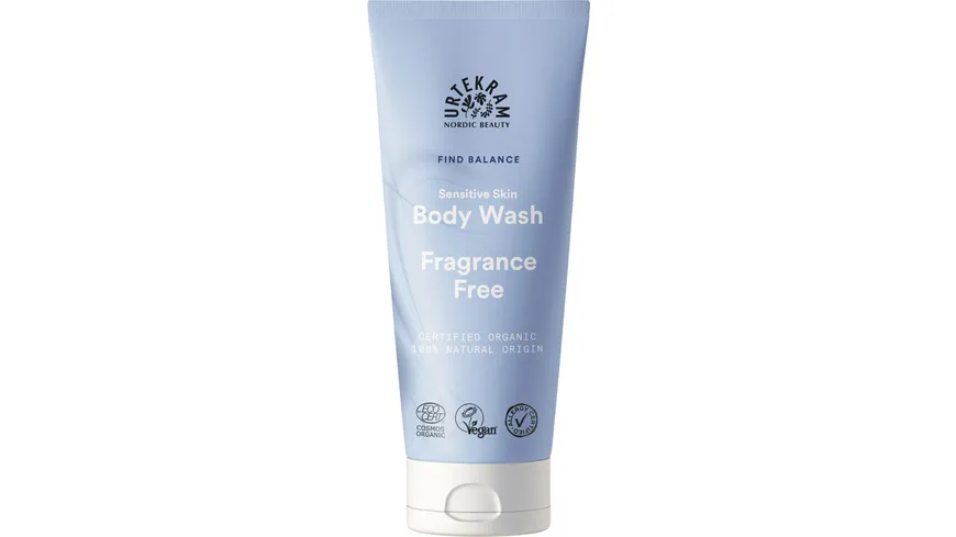URTEKRAM Body Wash Sensitive Skin & Fragrance Free 200 ml