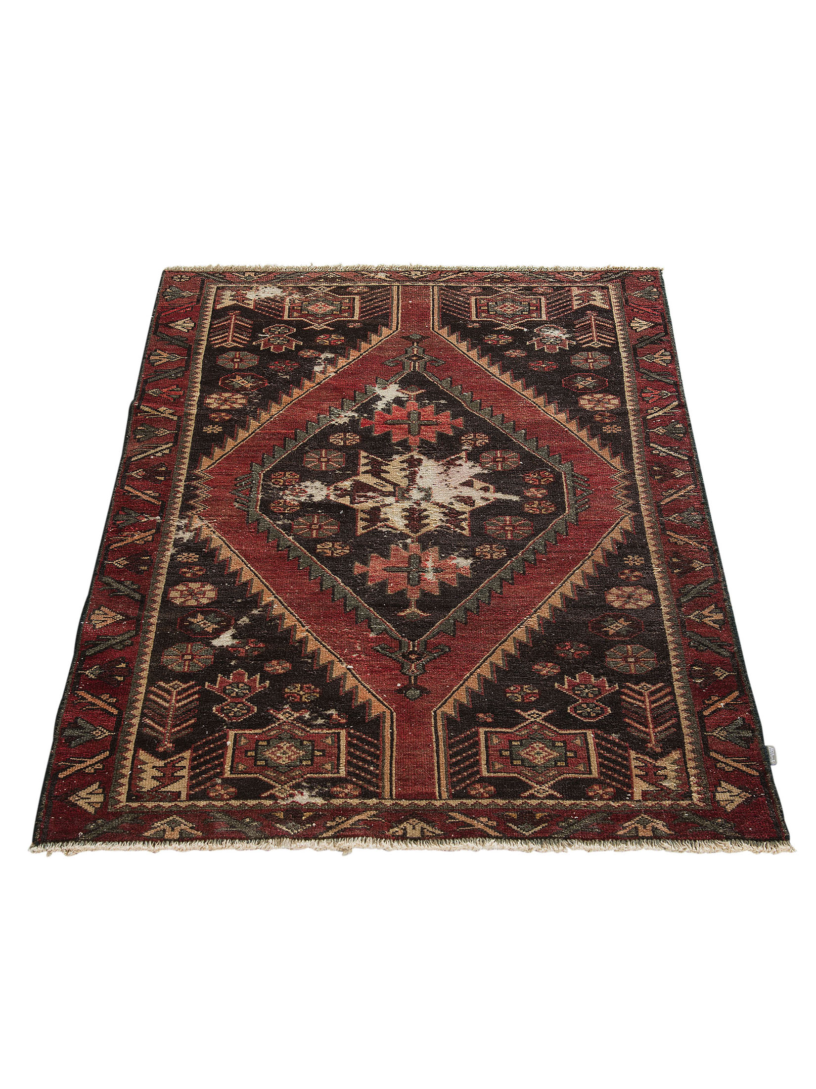 Mazlaghan Hamadan Vintage ca. 108 x 168 cm, Unikat / Einzelstück