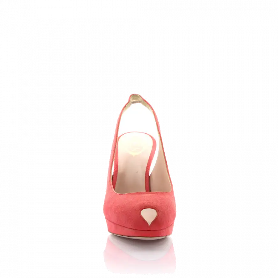 Unützer - Riemchensandalen Veloursleder coralle - pink