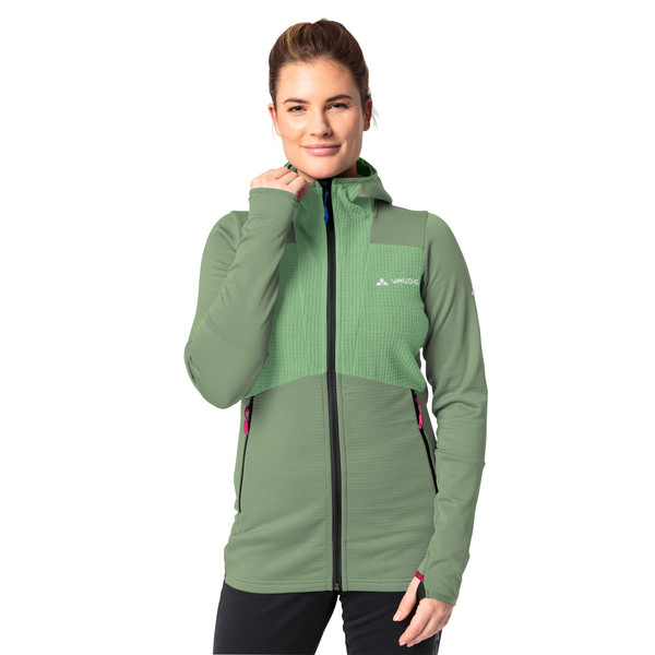 MONVISO HOODED GRID FLEECE JACKET Damen - Fleecejacke