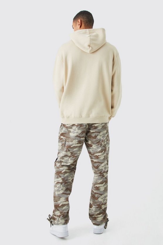 Oversize Hoodie mit Worldwide-Print