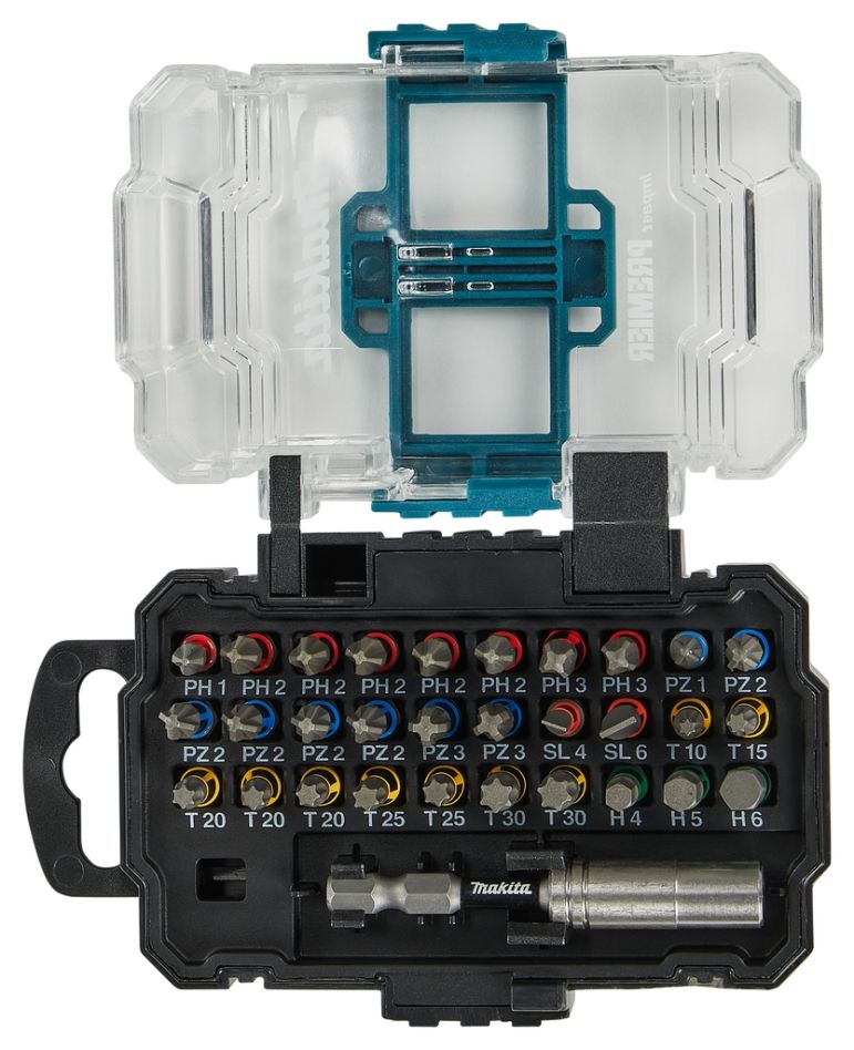 Makita-tilbehør E-13552 31-delt slagskrutrekkerbitsett Impact Premier