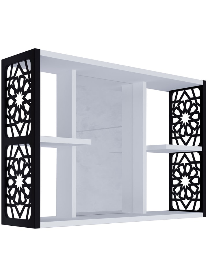 ebuy24 Spiegelschrank Bamela  Schwarz 82 x 19 cm günstig kaufen onesize