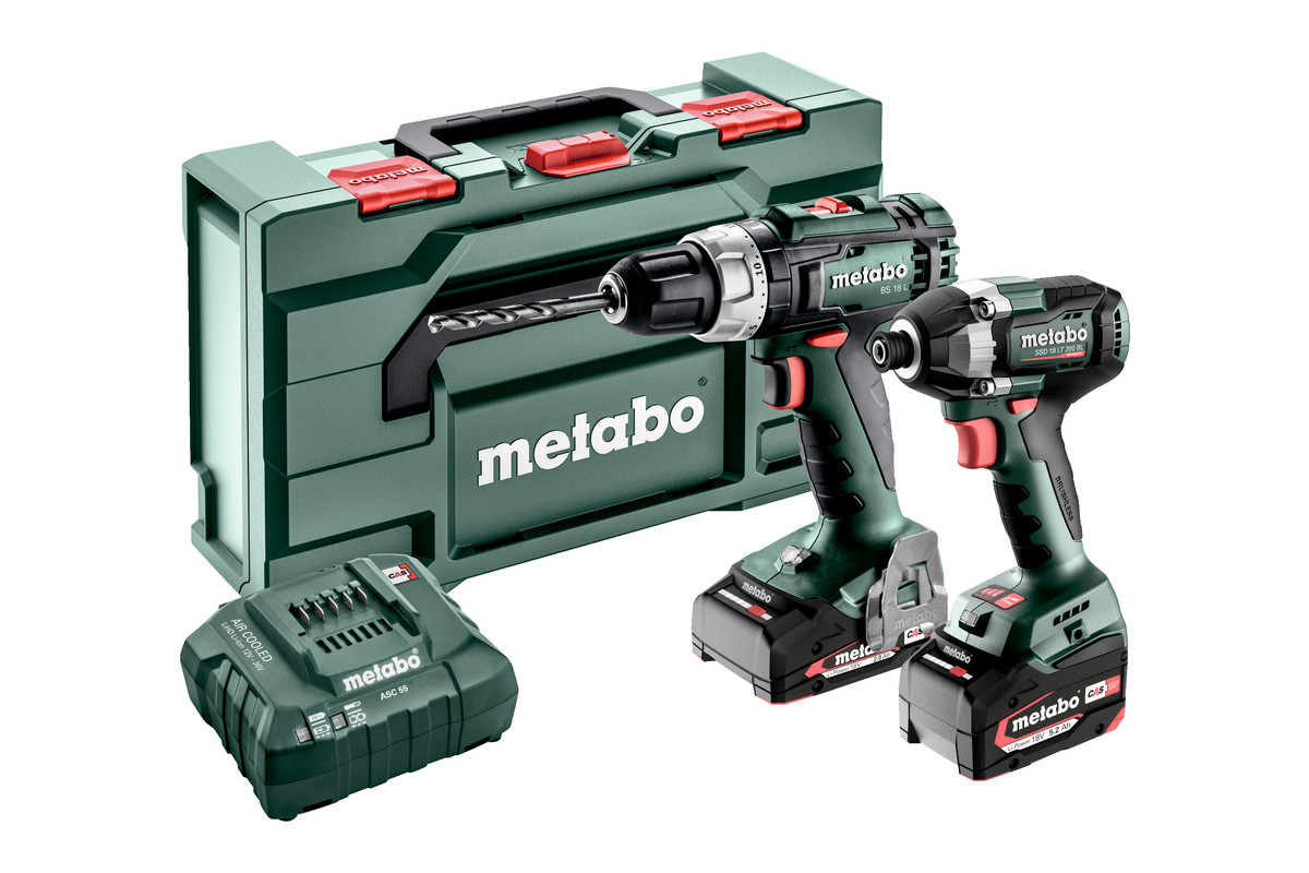 Metabo 685194000 Combo rinkinys 2.8.2 18 V 4.0/2.0 Ah Li-Ion - BS18L akumuliatorinis smūginis gręžtuvas + SSD18 LT 200 BL smūginis atsuktuvas