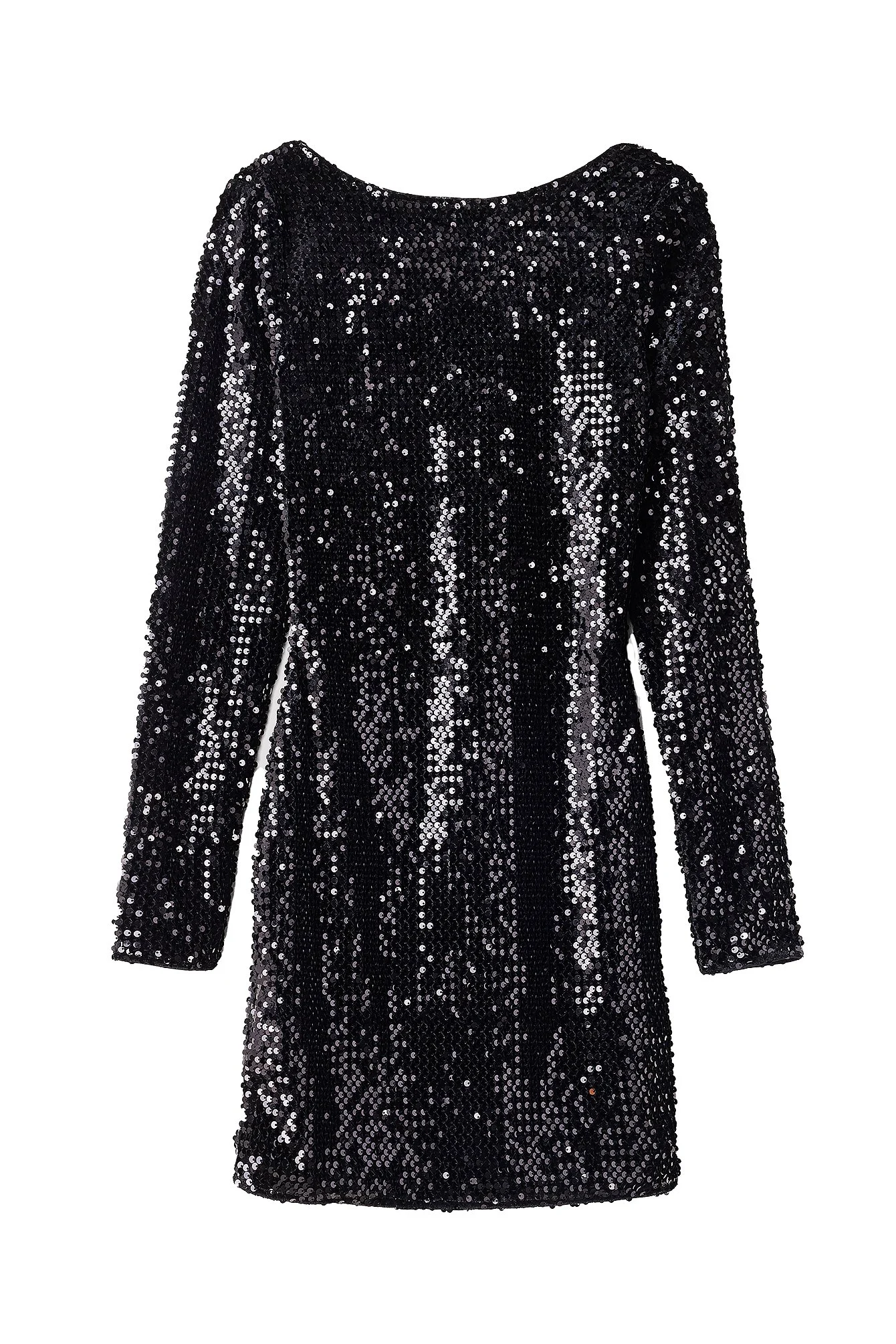 Mini-Paillettenkleid aus Samt