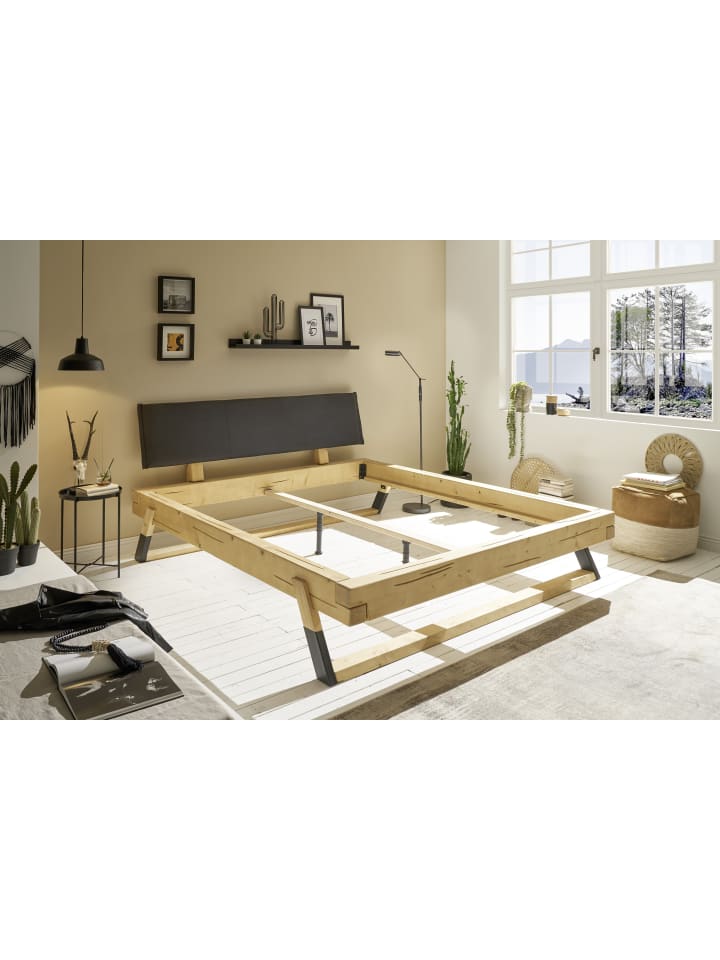 Vaja Massivholz Balkenbett Lobia180x200 cm in Fichte geölt günstig kaufen 180 x 200 cm