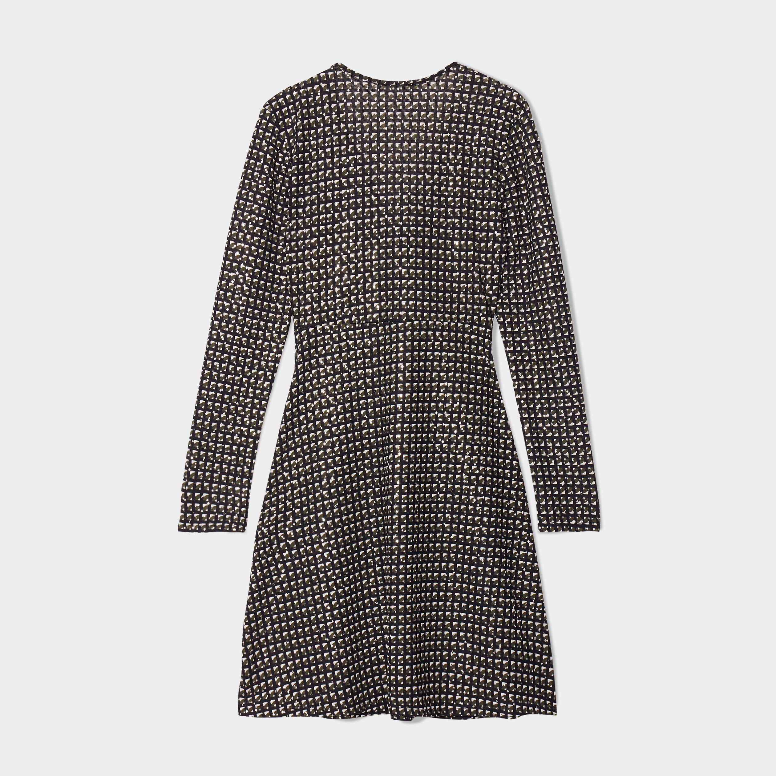 Robe évasée détail twisté noir femme | Cache Cache