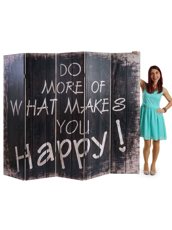 MCW Foto-Paravent im Shabby-Look, 180x200cm, Spruch günstig kaufen onesize