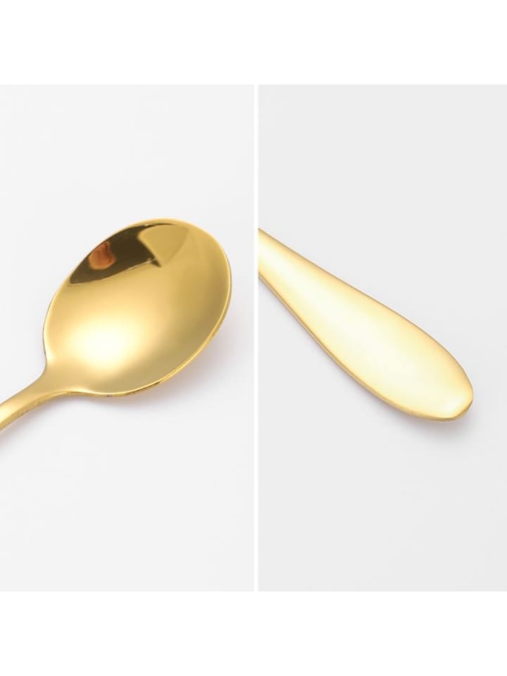 Cheffinger 6er Set goldene Latte-Kaffeelöffel aus hochwertigem Edelstahl in Gold günstig kaufen 20 cm