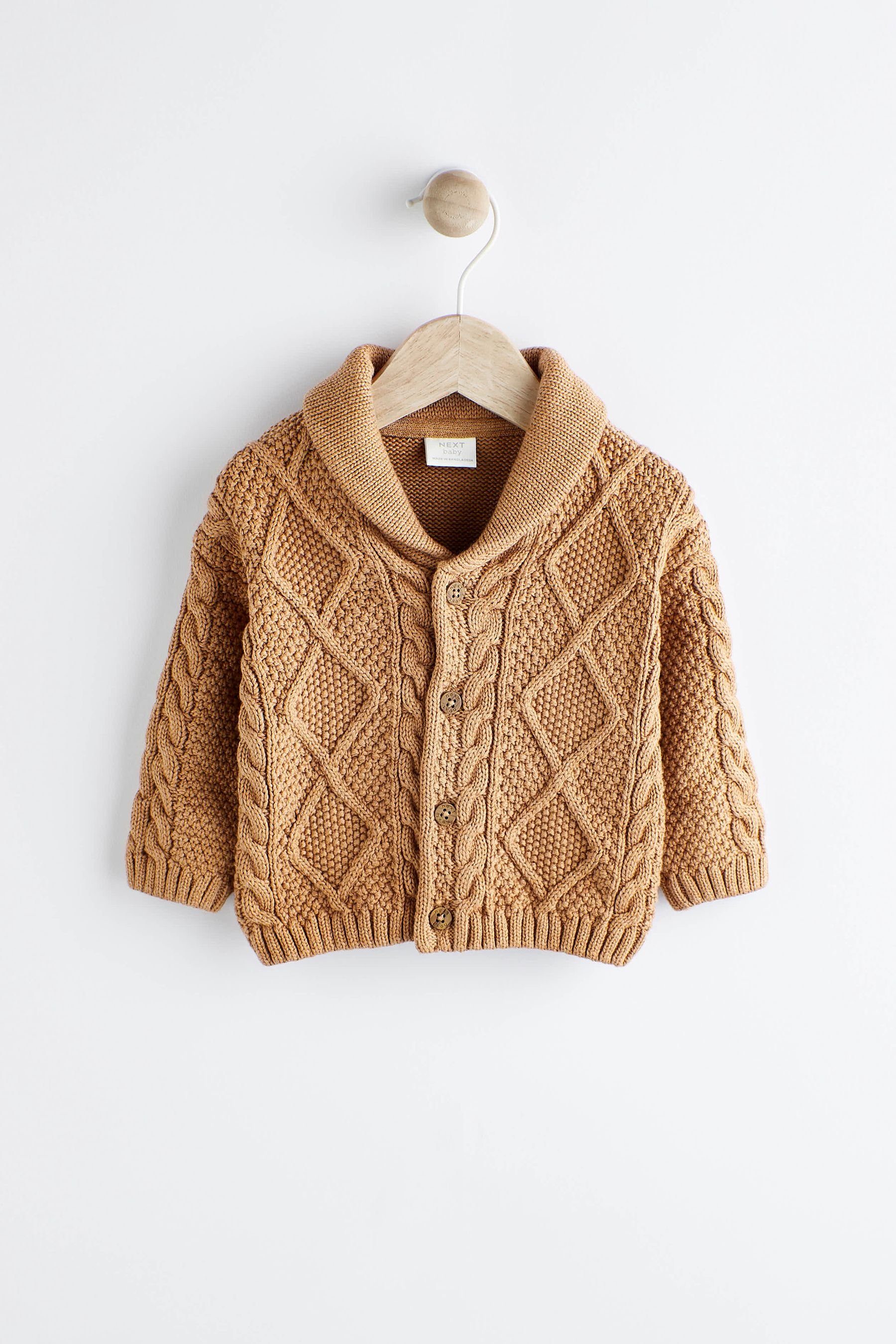Next Strickjacke Baby-Strickjacke mit Zopfmuster (1-tlg)